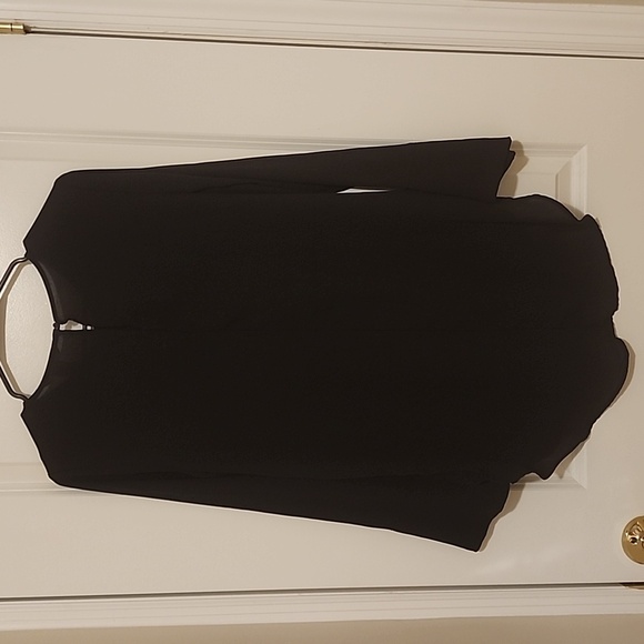 H&M Blouse 8 Womens Size Long Sleeves Black - Picture 5 of 10